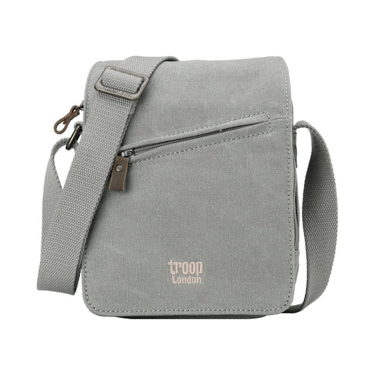 CLASSIC CANVAS ACROSS BODY BAG - TRP0239 - ASH GREY - RUTHERFORD & Co