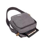 CLASSIC CANVAS ACROSS BODY BAG - TRP0239 - BLACK - RUTHERFORD & Co
