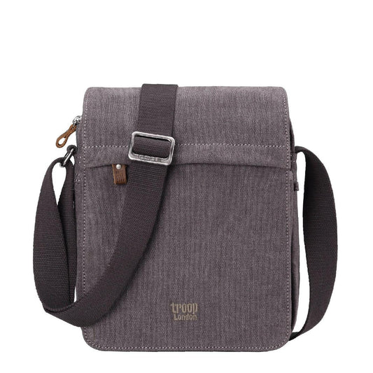 CLASSIC CANVAS ACROSS BODY BAG - TRP0242 - GREY - RUTHERFORD & Co