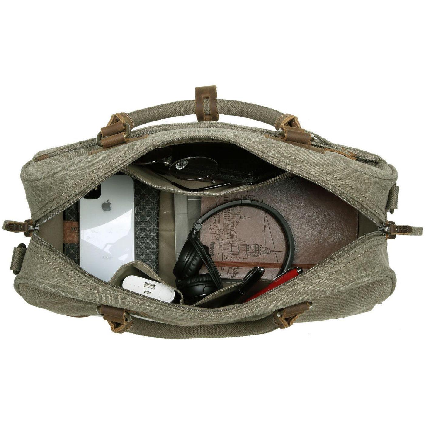 CLASSIC CANVAS HOLDALL - TRP0262 - KHAKI - RUTHERFORD & Co