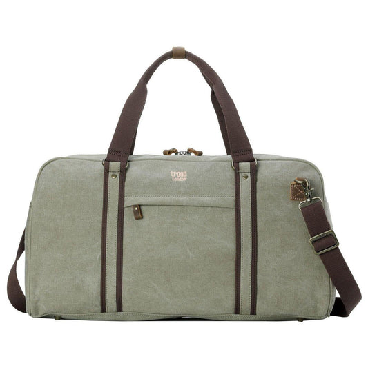 CLASSIC CANVAS TRAVEL DUFFEL BAG - LARGE HOLDALL - KHAKI - RUTHERFORD & Co