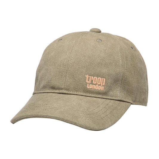 CANVAS BASEBALL CAP - KHAKI - RUTHERFORD & Co