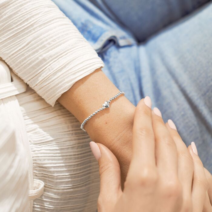 A Little 'Happy Birthday' Crystal Bracelet in Silver Plating - RUTHERFORD & Co