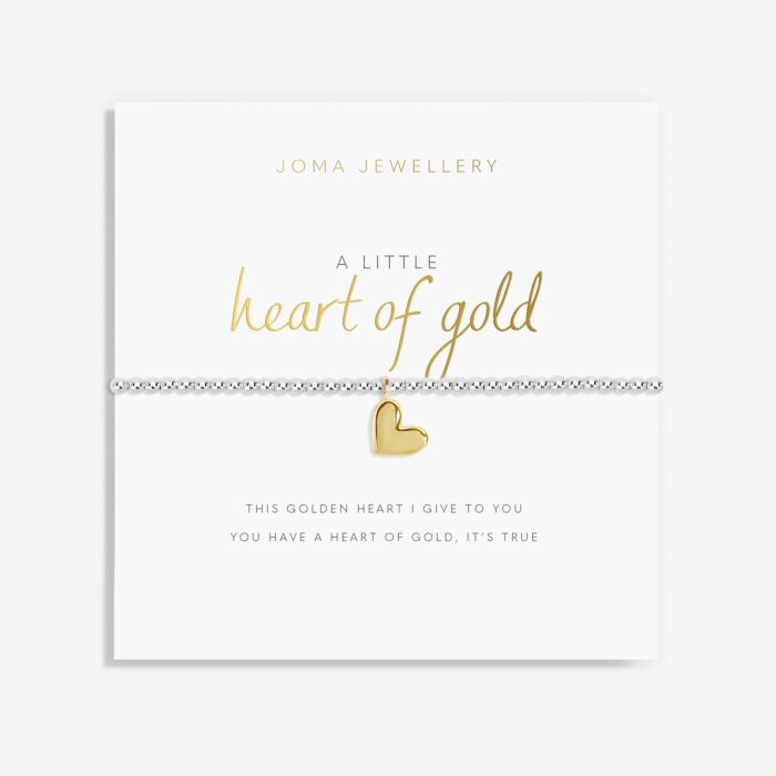 A Little 'Heart Of Gold' Bracelet in Silver Plating - RUTHERFORD & Co
