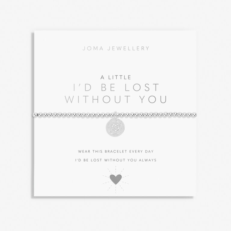 A Little 'I'd Be Lost Without You' Bracelet In Silver Plating - RUTHERFORD & Co