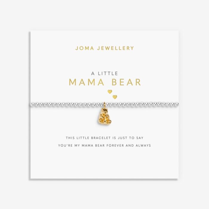 A Little 'Mama Bear' Bracelet in Silver and Gold Plating - RUTHERFORD & Co
