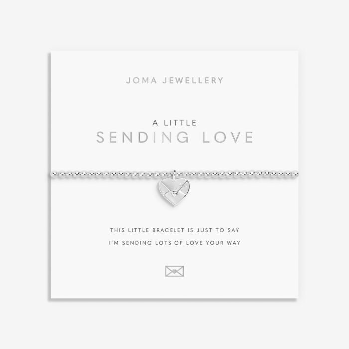 A Little 'Sending Love' Bracelet in Silver Plating - RUTHERFORD & Co