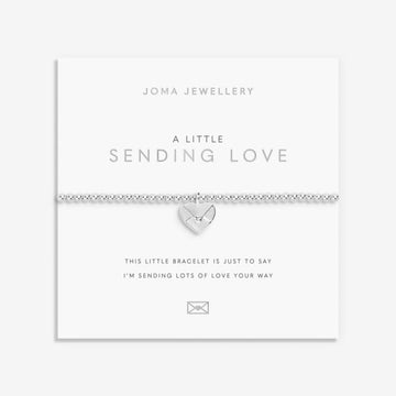 A Little 'Sending Love' Bracelet in Silver Plating - RUTHERFORD & Co