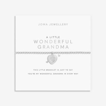 A Little 'Wonderful Grandma' Bracelet in Silver Plating - RUTHERFORD & Co