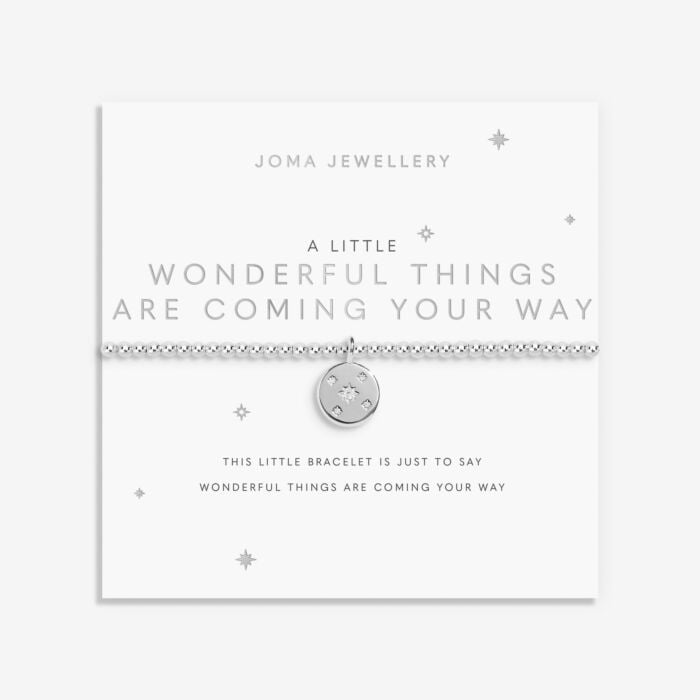 A Little 'Wonderful Things Are Coming Your Way' Bracelet in Silver Plating - RUTHERFORD & Co