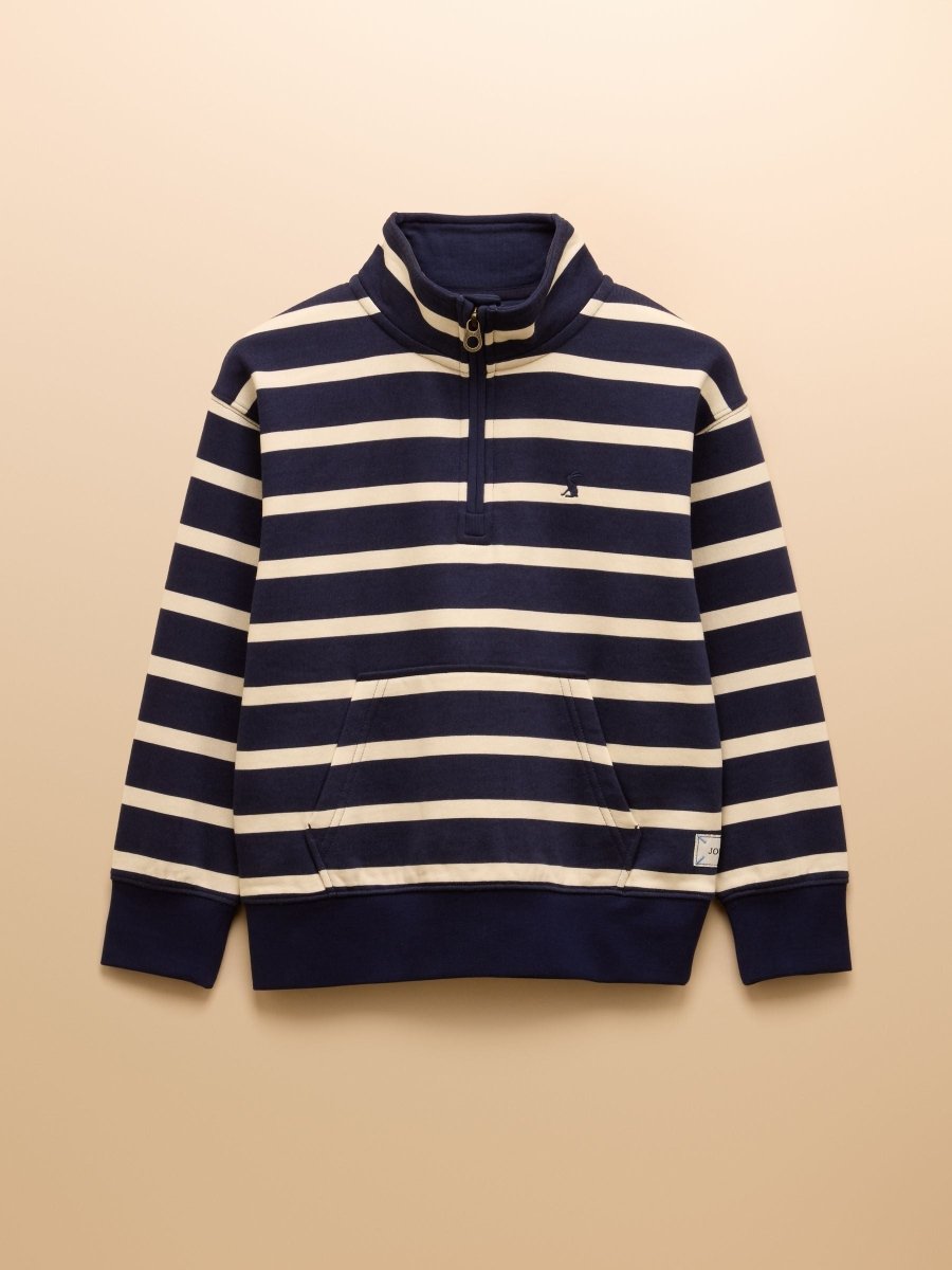 Alfie Navy Quarter Zip Sweatshirt - RUTHERFORD & Co