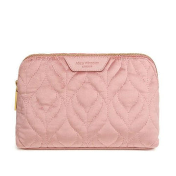 Alice Wheeler Velvet Make - up Bag – Pink - RUTHERFORD & Co