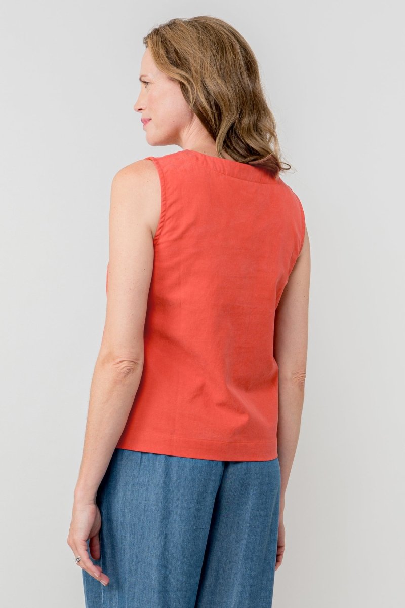Allium Tencel Cotton Vest - RUTHERFORD & Co