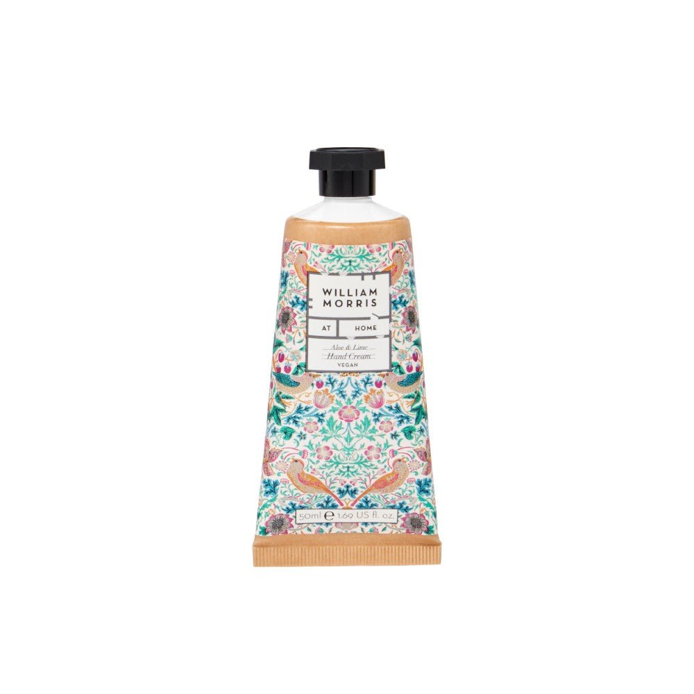 Aloe & Lime Hand Cream, 50ml, Strawberry Thief - RUTHERFORD & Co