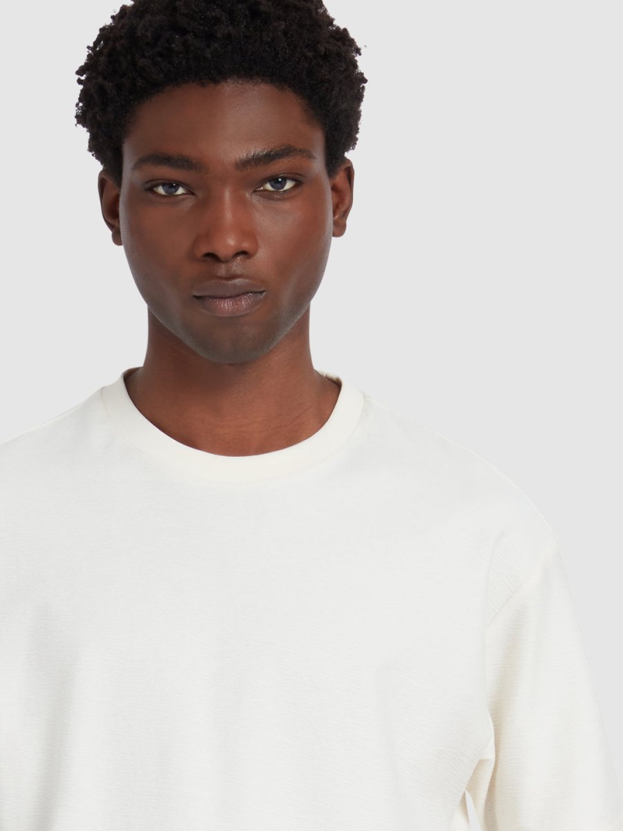 Ashcombe T-Shirt In Cream - RUTHERFORD & Co