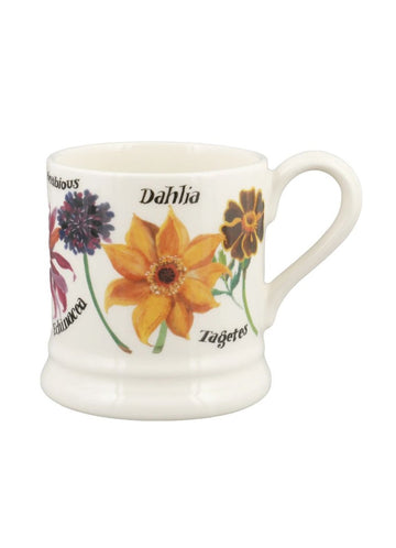 Autumn Flowers 1/2 Pint Mug - RUTHERFORD & Co