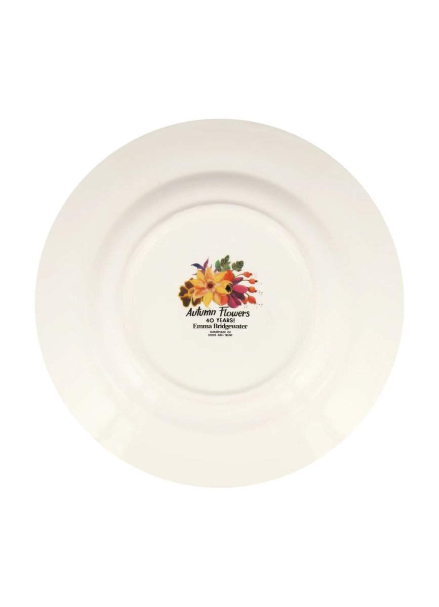 Autumn Flowers Large Dinner Plate, 10.5 Inch - RUTHERFORD & Co