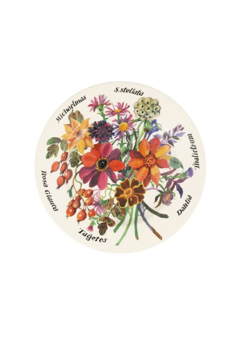 Autumn Flowers Medium Dinner Plate, 8.5 Inch - RUTHERFORD & Co
