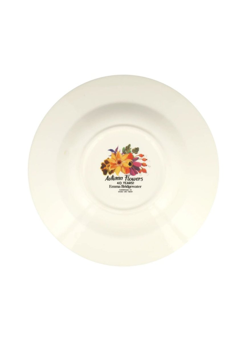 Autumn Flowers Soup Plate - RUTHERFORD & Co