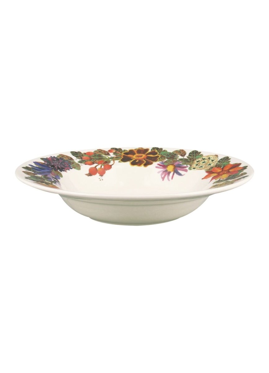 Autumn Flowers Soup Plate - RUTHERFORD & Co