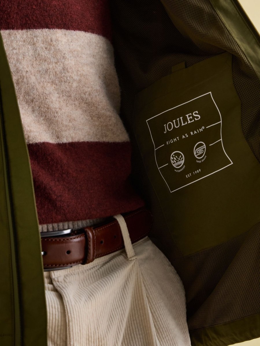 Ayston Green Lightweight Waterproof Coat - RUTHERFORD & Co