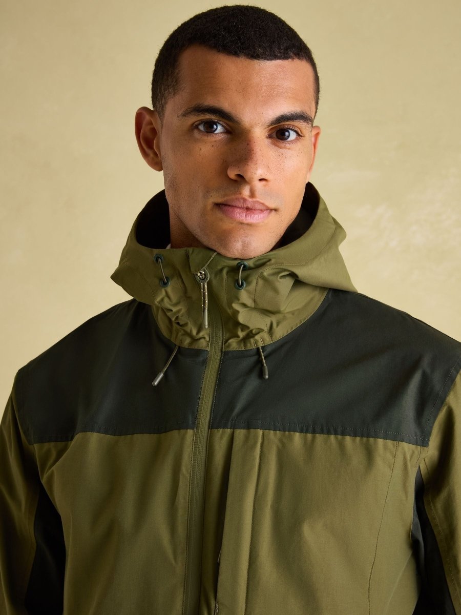 Ayston Green Lightweight Waterproof Coat - RUTHERFORD & Co