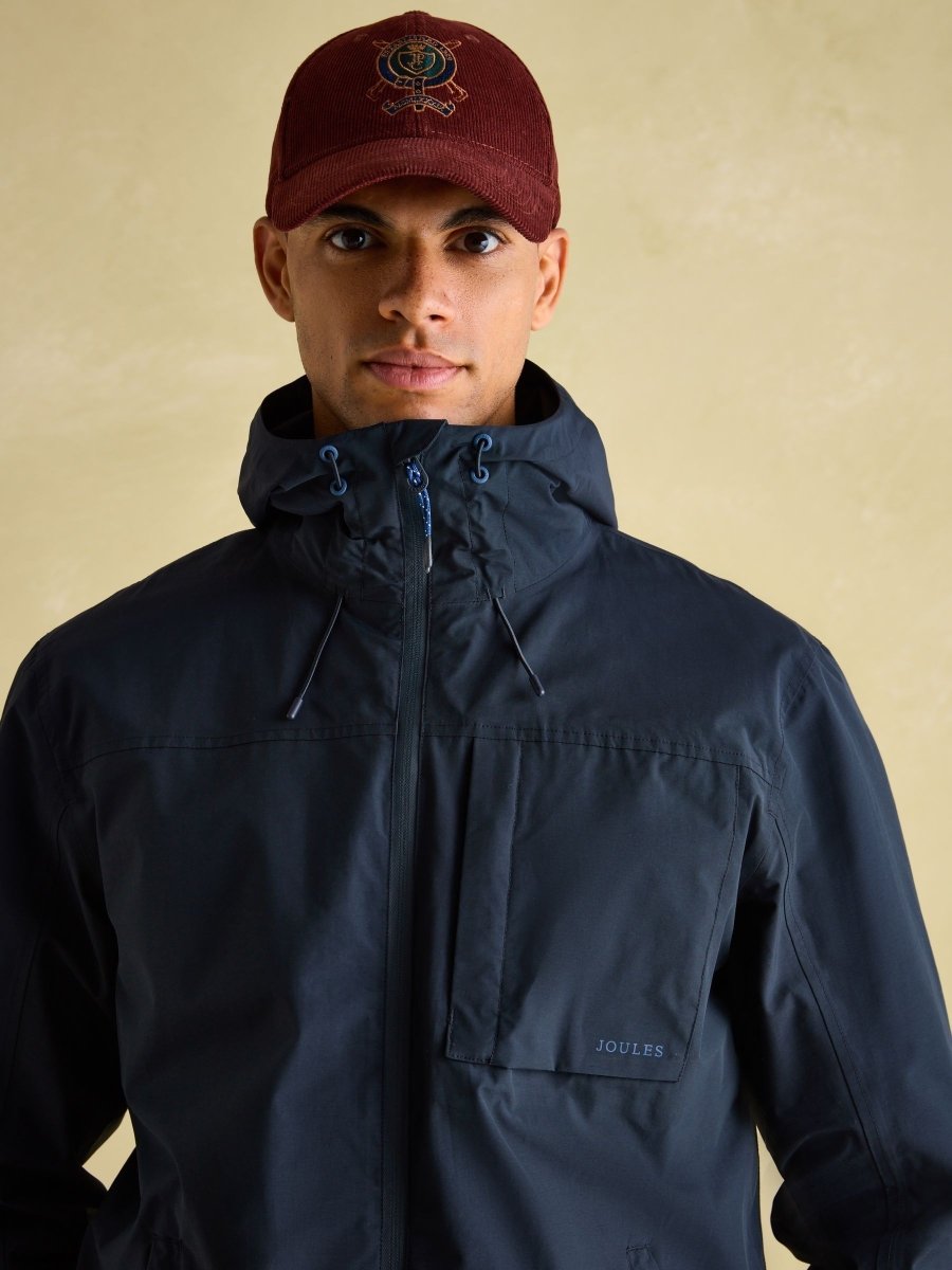 Ayston Navy Lightweight Waterproof Coat - RUTHERFORD & Co