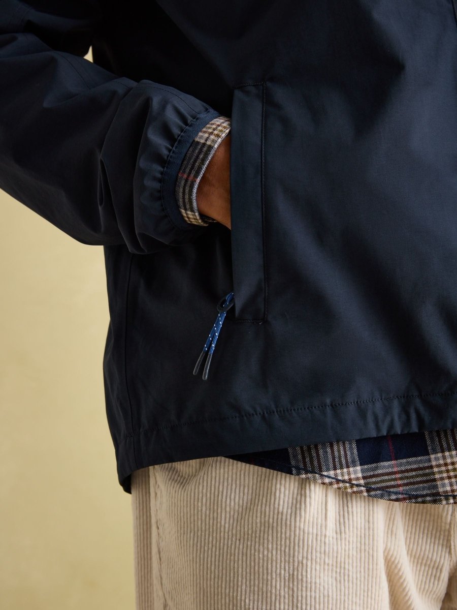 Ayston Navy Lightweight Waterproof Coat - RUTHERFORD & Co
