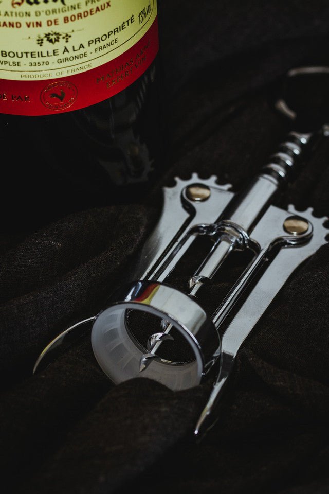 BarCraft Double Handled Chrome Wing Corkscrew - RUTHERFORD & Co