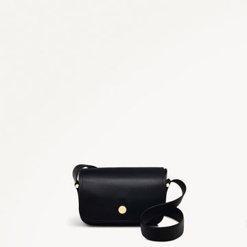 BATHURST MEWS/BLACK/MEDIUM FLAPOVER CROSSBODY - RUTHERFORD & Co