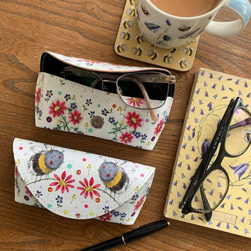 Bees and Flowers Spectacle Case - RUTHERFORD & Co