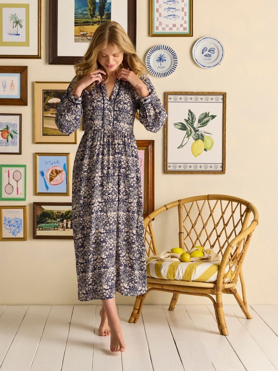 Bethany Blue Midi Dress - RUTHERFORD & Co