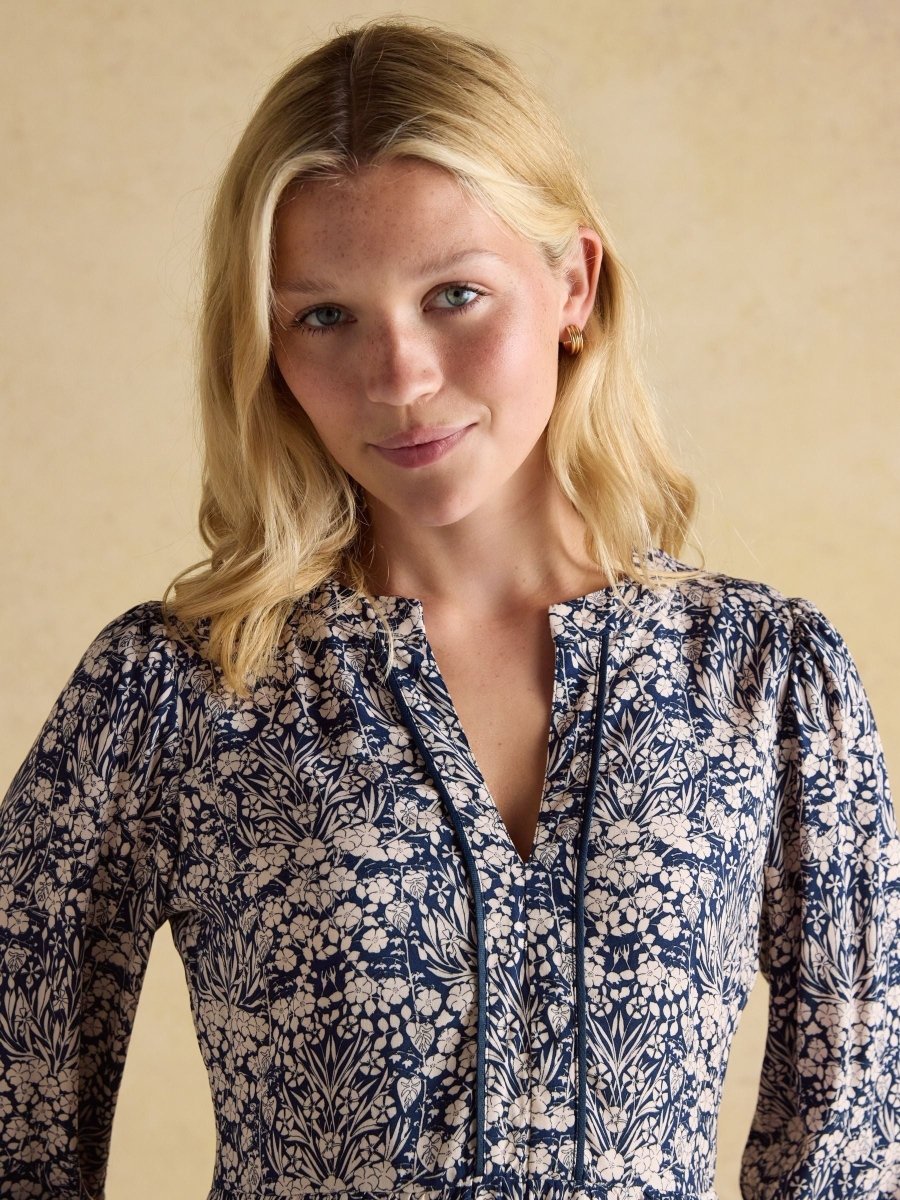Bethany Blue Midi Dress - RUTHERFORD & Co
