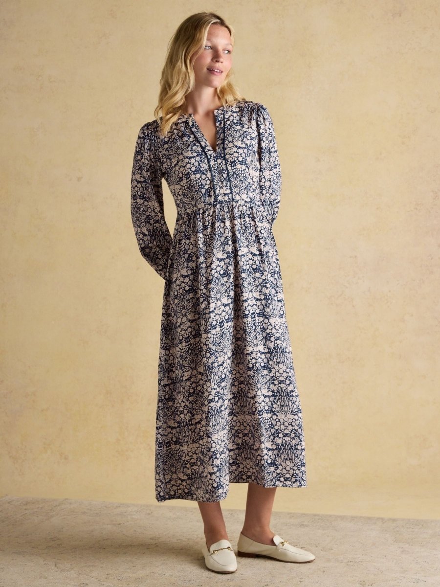 Bethany Blue Midi Dress - RUTHERFORD & Co