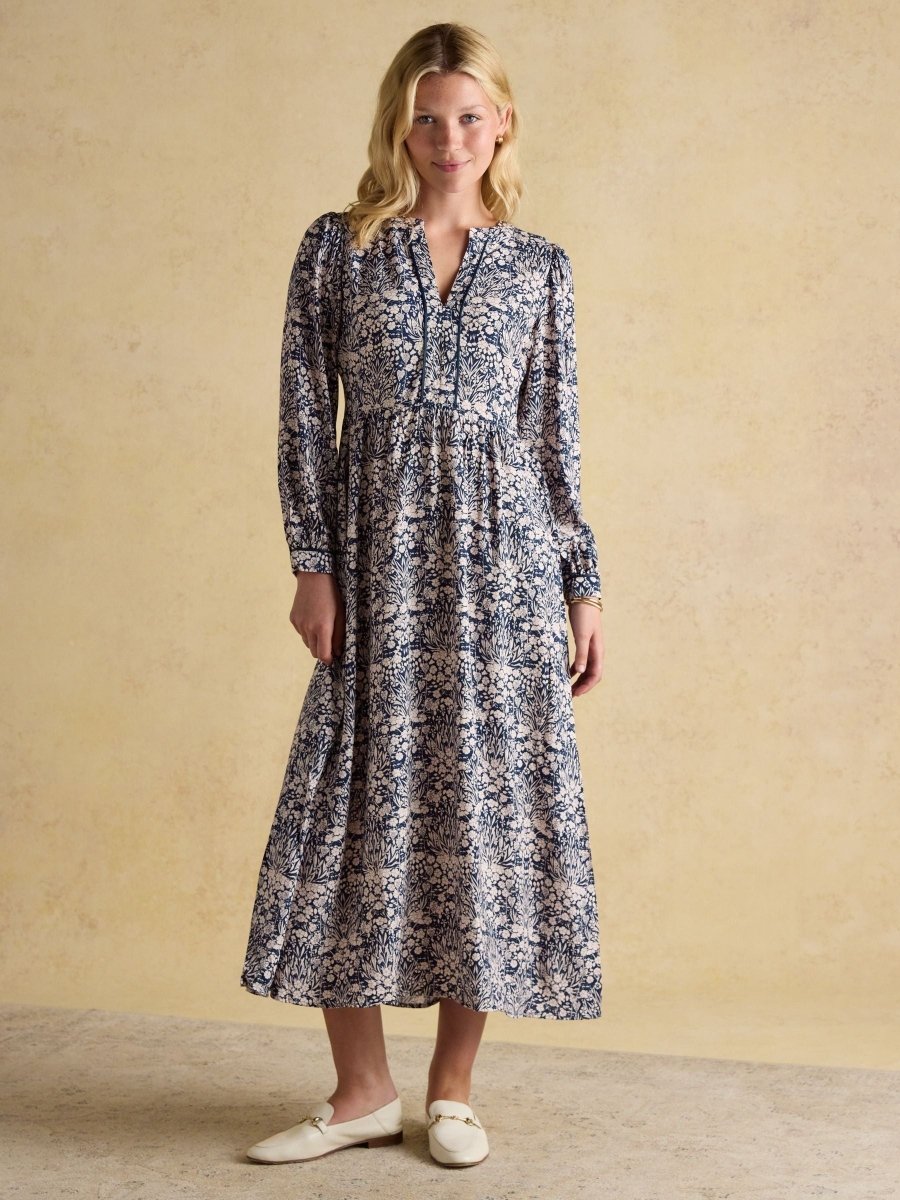 Bethany Blue Midi Dress - RUTHERFORD & Co