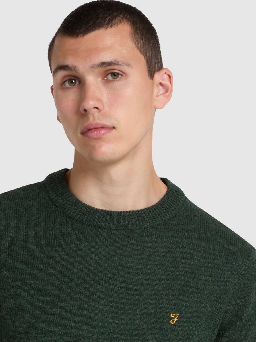 Birchall Crew Neck Lambswool Sweater - RUTHERFORD & Co