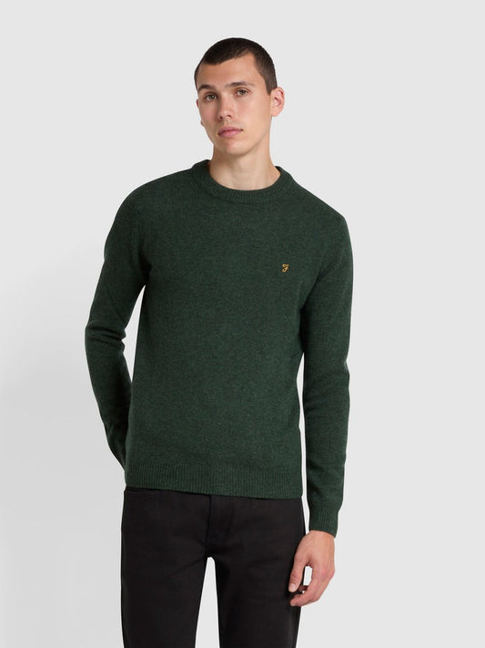 Birchall Crew Neck Lambswool Sweater - RUTHERFORD & Co
