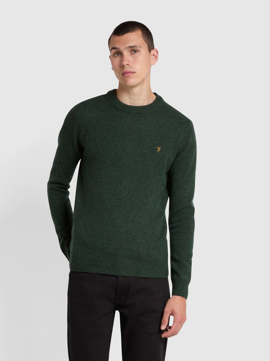 Birchall Crew Neck Lambswool Sweater - RUTHERFORD & Co