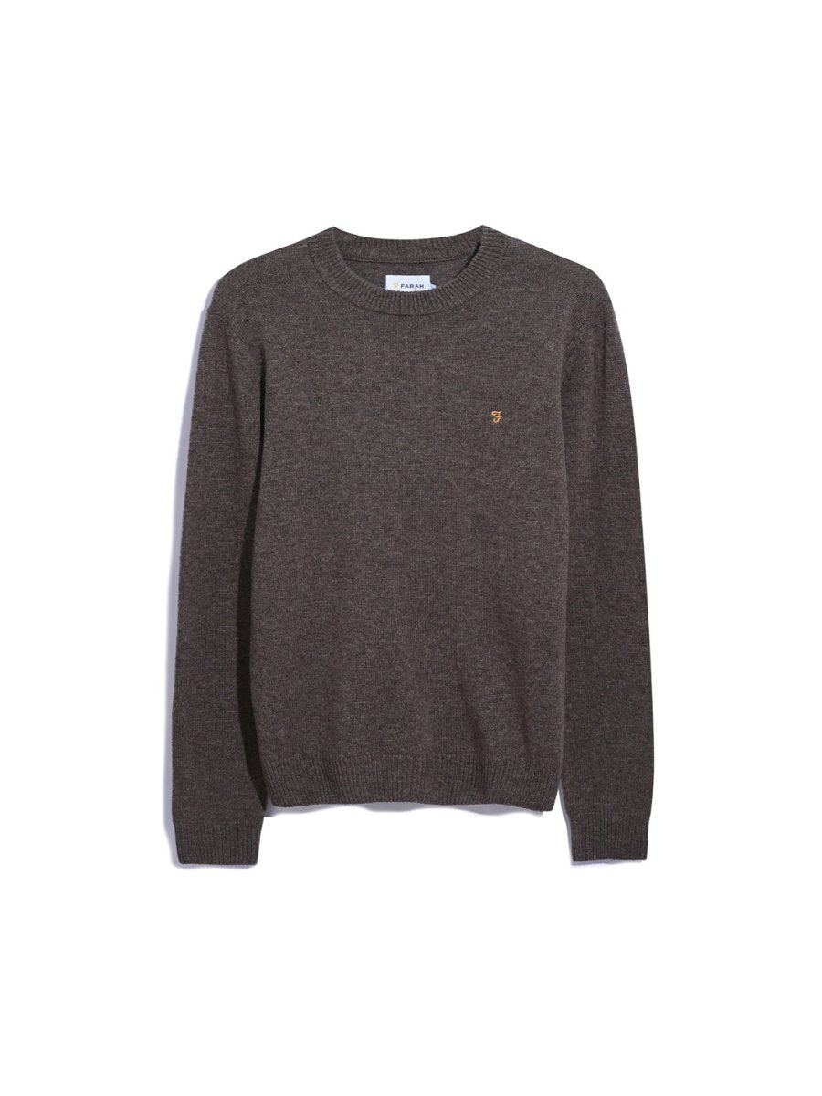 Birchall Crew Neck Lambswool Sweater - RUTHERFORD & Co