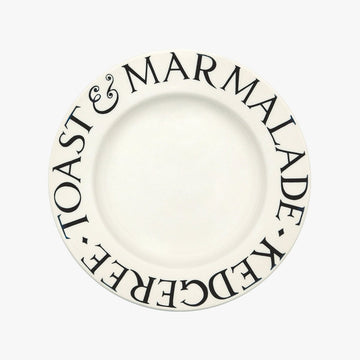 Black Toast 8 1/2" Plate - RUTHERFORD & Co