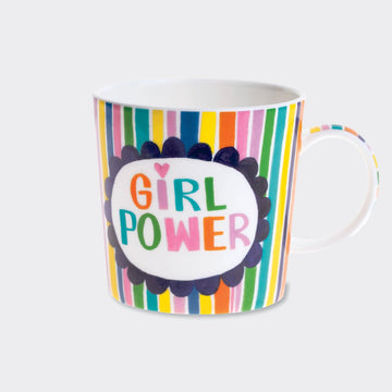 Boxed Bone China Mug - Girl Power - RUTHERFORD & Co