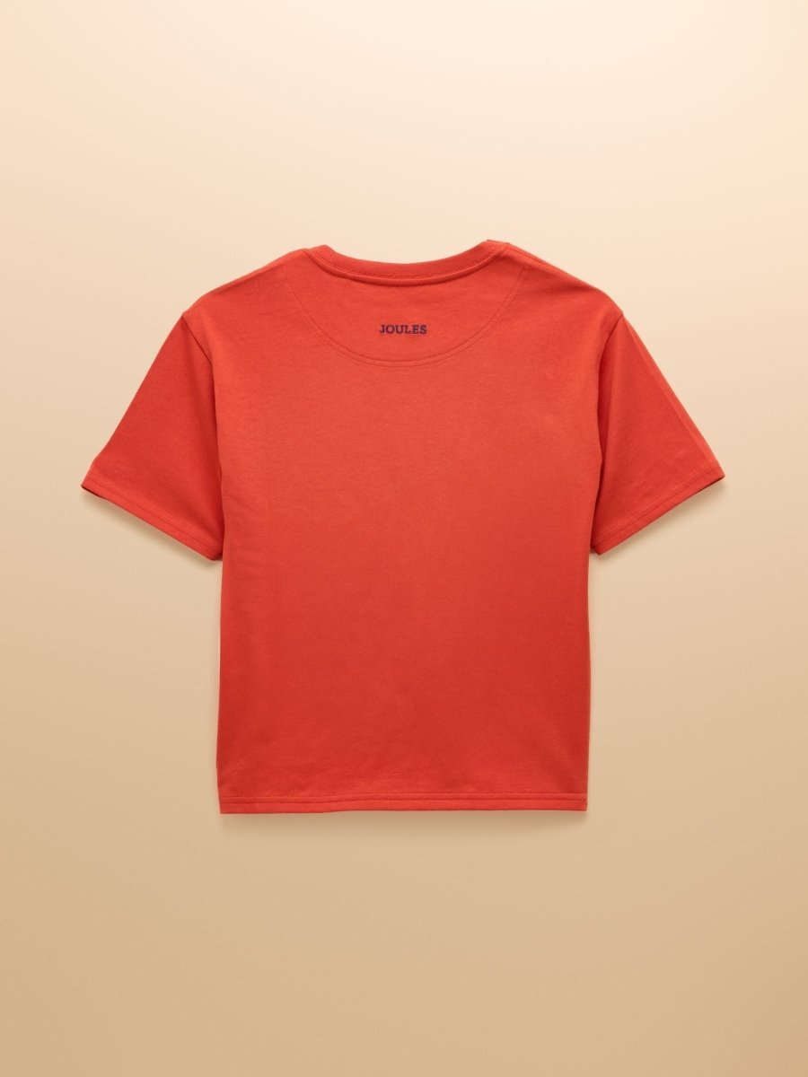 Boys' Ben Orange Short Sleeve T-Shirt - RUTHERFORD & Co