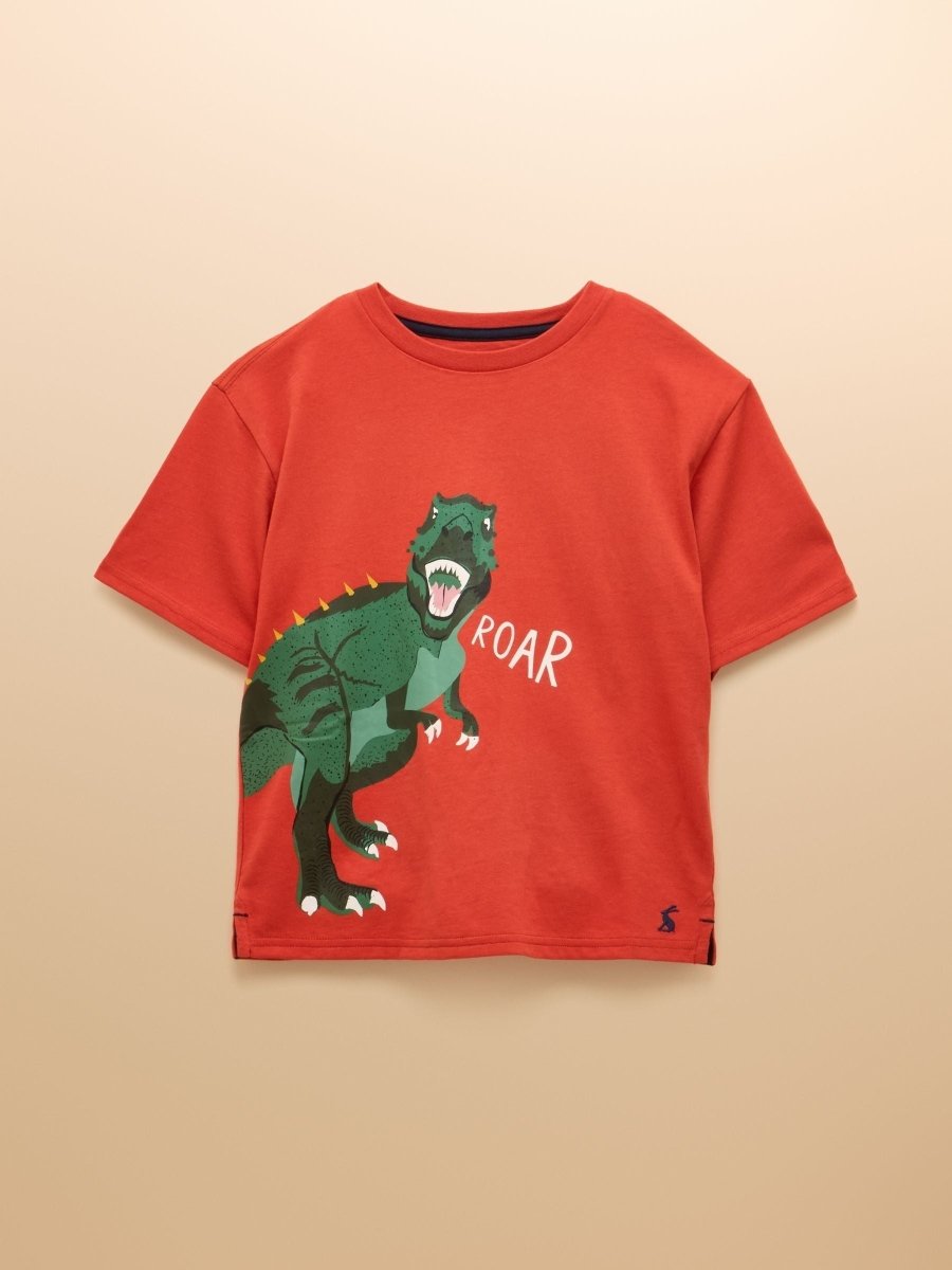 Boys' Ben Orange Short Sleeve T-Shirt - RUTHERFORD & Co