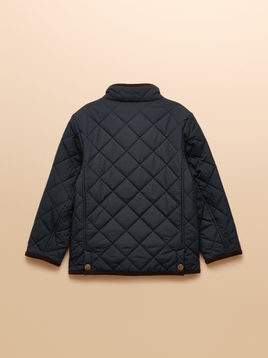 Boys' Maynard Navy Quilted Jacket - RUTHERFORD & Co