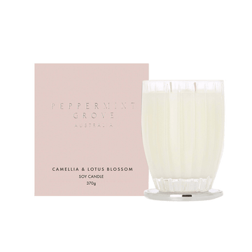 Camellia & Lotus Blossom Soy Candle - RUTHERFORD & Co