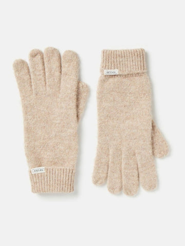 Caversham Oatmeal Knitted Gloves - RUTHERFORD & Co