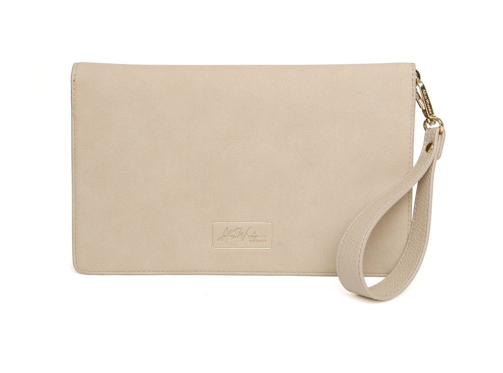 Chealsea Clutch – Stone - RUTHERFORD & Co