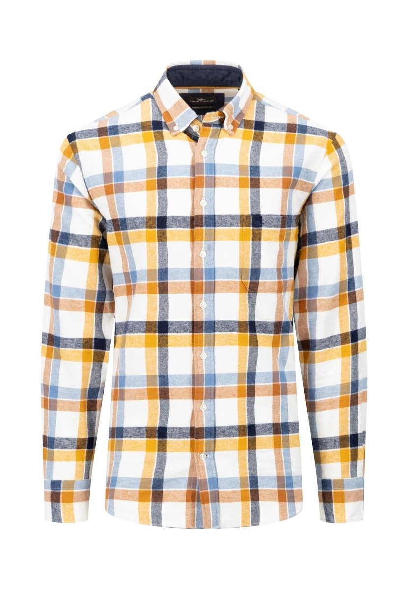 Checked Flannel Long Sleeved Shirt - RUTHERFORD & Co