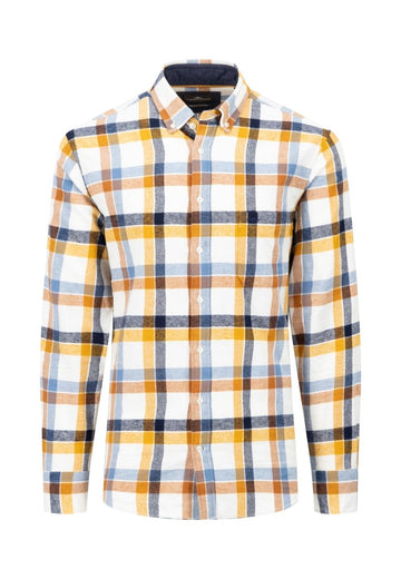 Checked Flannel Long Sleeved Shirt - RUTHERFORD & Co