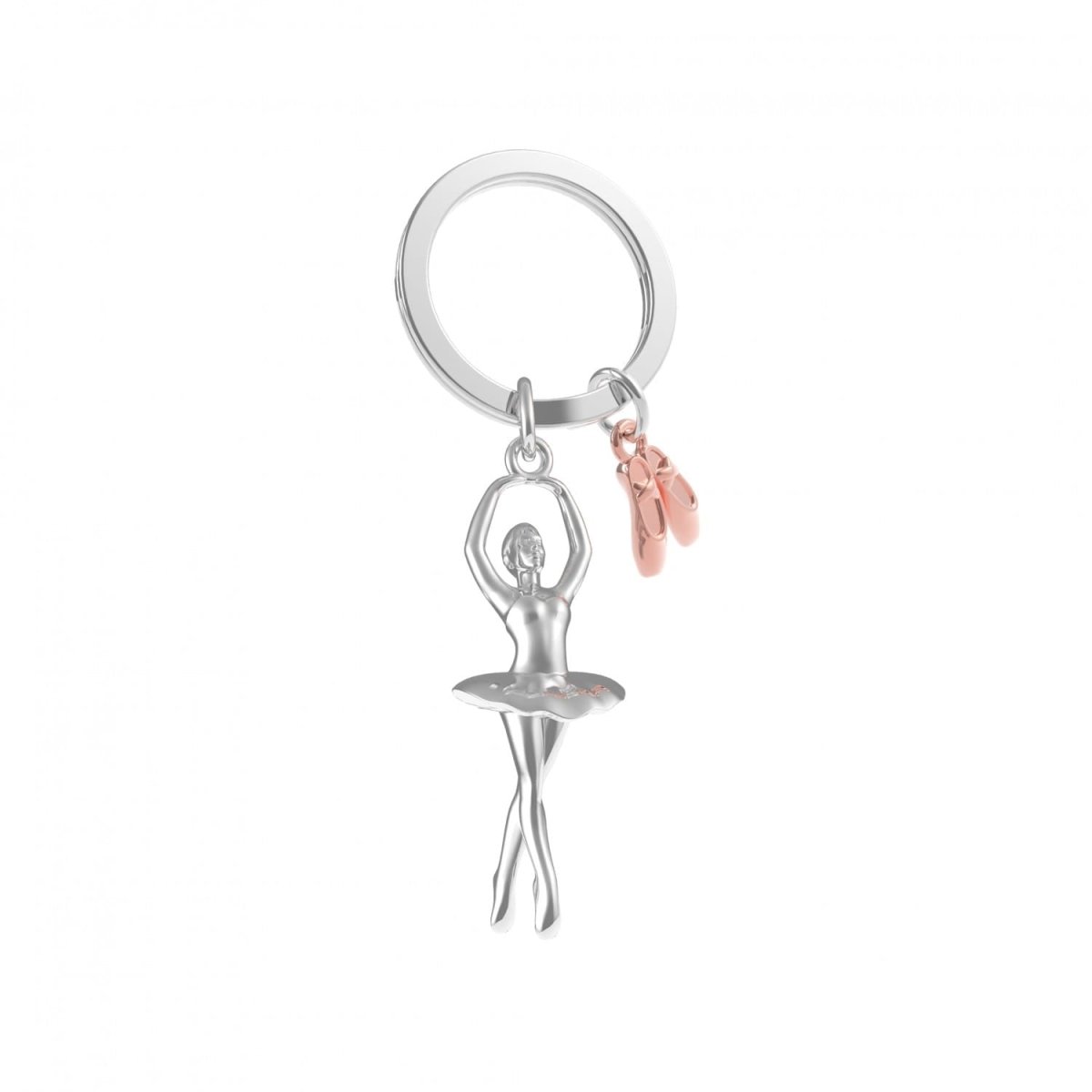 CHROME BALLERINA KEYRING - RUTHERFORD & Co